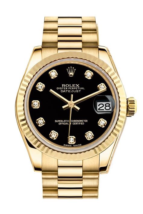 rolex with black face and diamonds|ladies diamond rolex watch price.